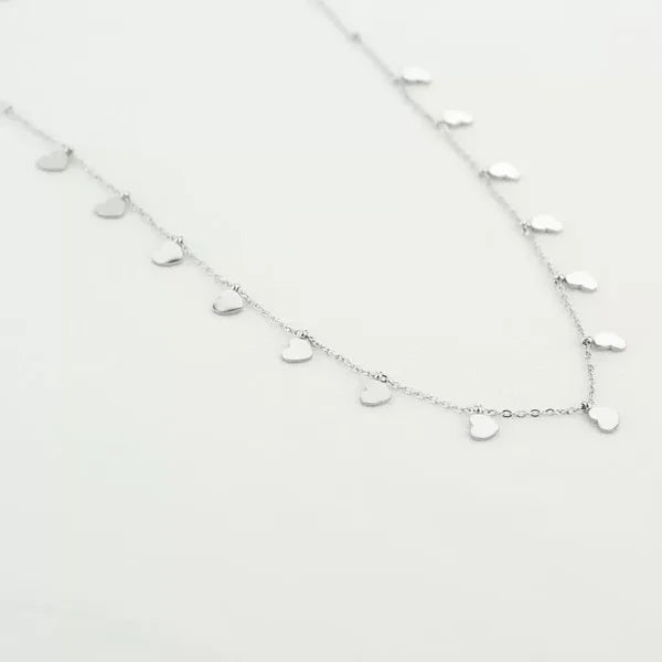 Lot Heart Necklace - Silver