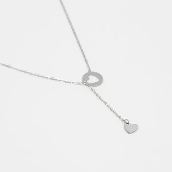Fall in Love Necklace - Silver