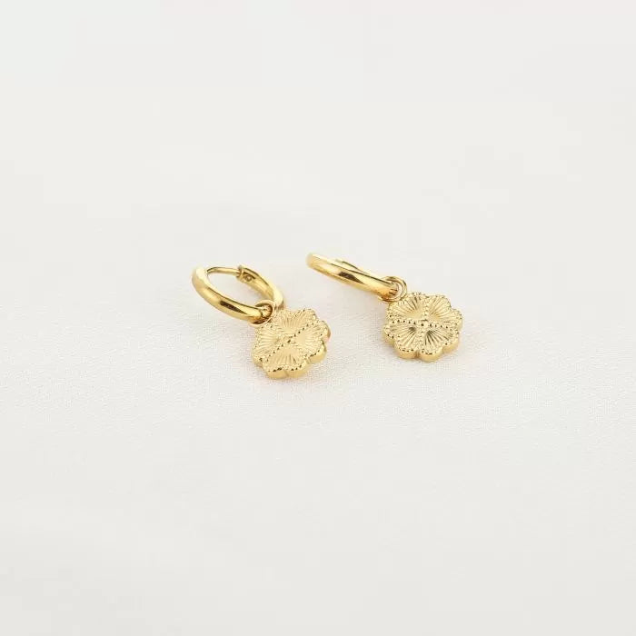 Lucky Clover Earrings - Gold