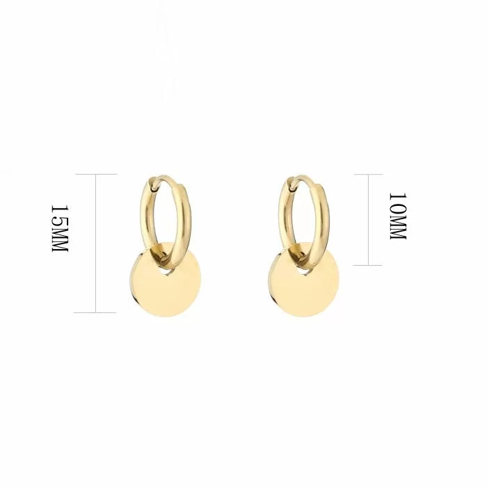 Basic Circle Earrings - Gold - Sieradenbycelin Sieradenbycelin Sieradenbycelin