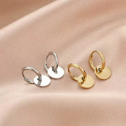 Basic Circle Earrings - Silver