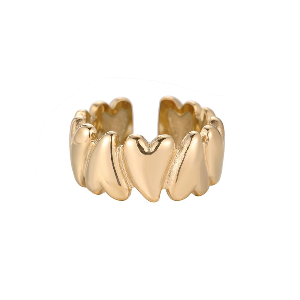 Heart Inversion Ring - Gold