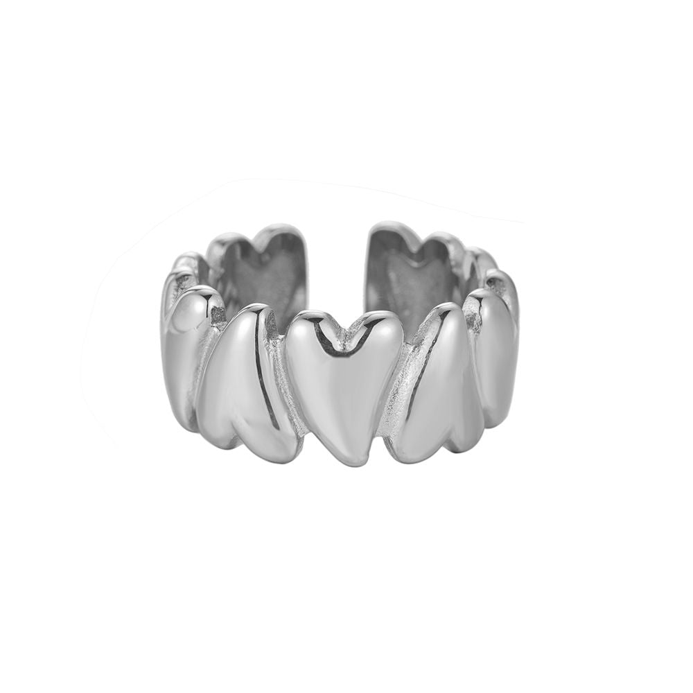 Heart Inversion Ring - Silver
