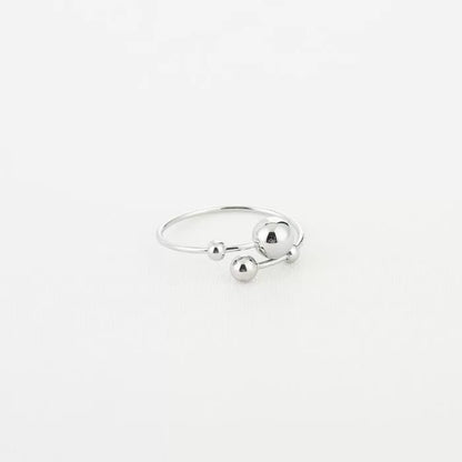 Dotted Art Ring - Silver