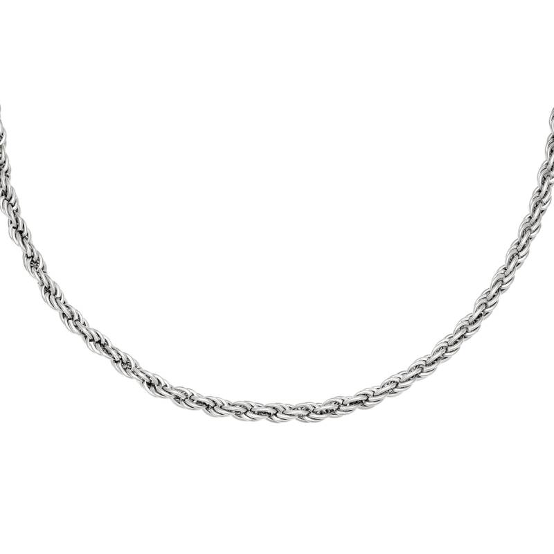 Twisted Chain Necklace - Silver