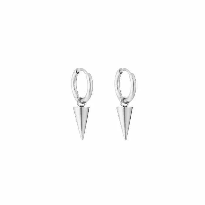 Basic Torch Earrings - Silver - Sieradenbycelin Sieradenbycelin Sieradenbycelin