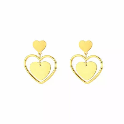 Fall in Love Earrings - Gold