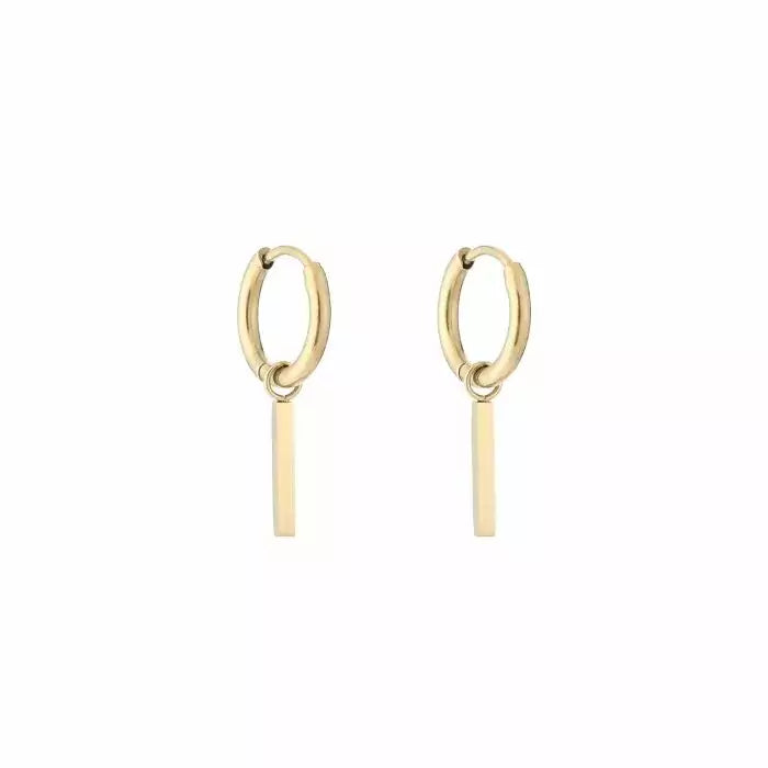 Basic Plate Earrings - Gold - Sieradenbycelin Sieradenbycelin Sieradenbycelin