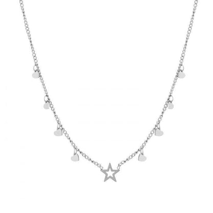 Sparkle Star Necklace - Silver