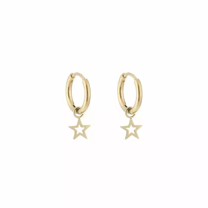 Basic Open Star Earrings - Gold - Sieradenbycelin Sieradenbycelin Sieradenbycelin