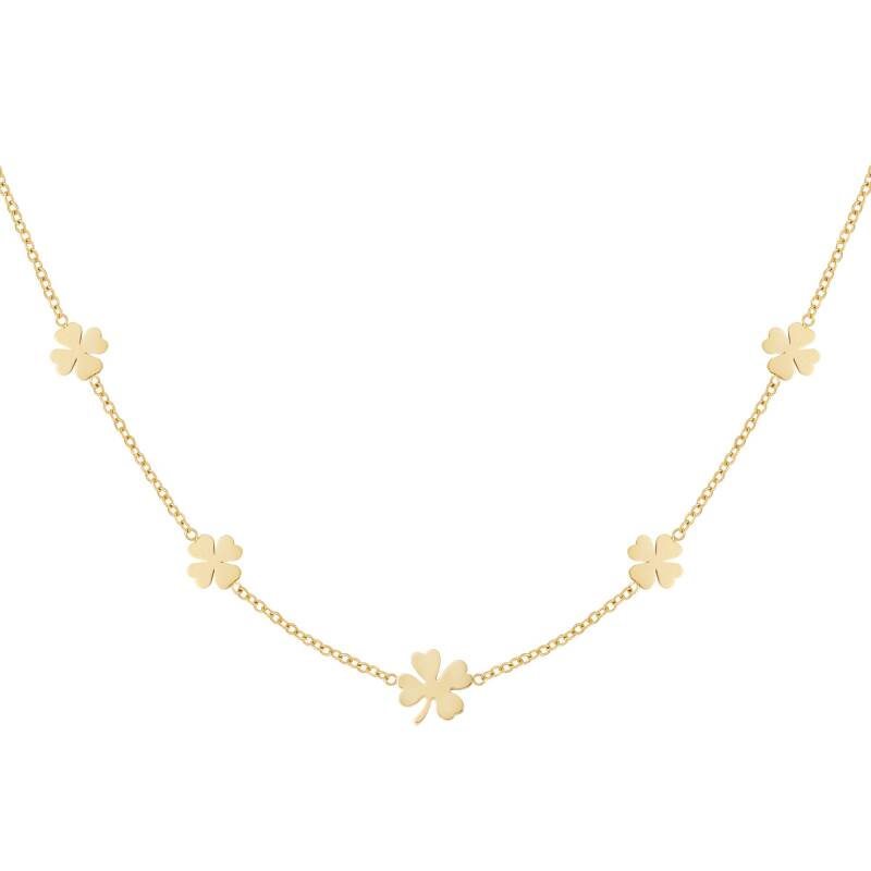 Lucky Clover Necklace - Gold - Sieradenbycelin Sieradenbycelin Sieradenbycelin