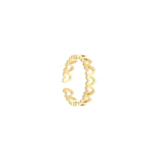 Open Heart Ring - Gold