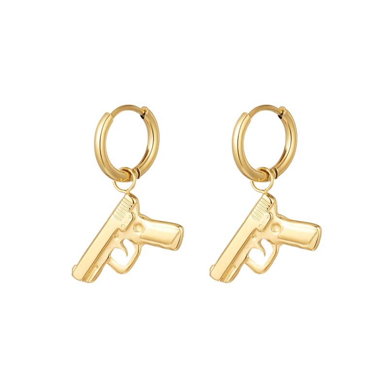 Dress To Kill Earrings - Gold - Sieradenbycelin Sieradenbycelin Sieradenbycelin