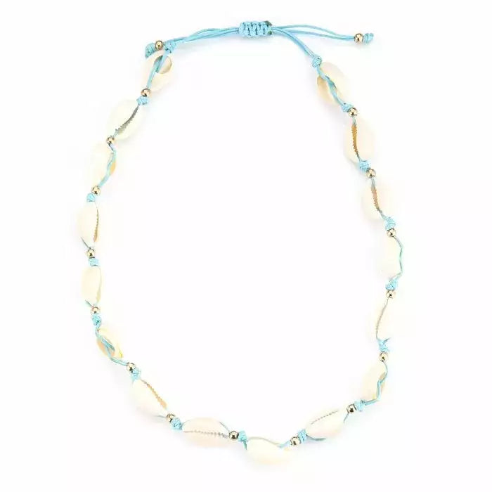 Shell Necklace - Licht Blauw