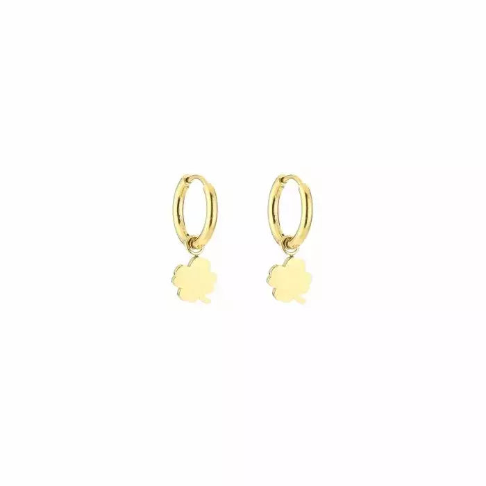 Basic Clover Earrings - Gold - Sieradenbycelin Sieradenbycelin Sieradenbycelin