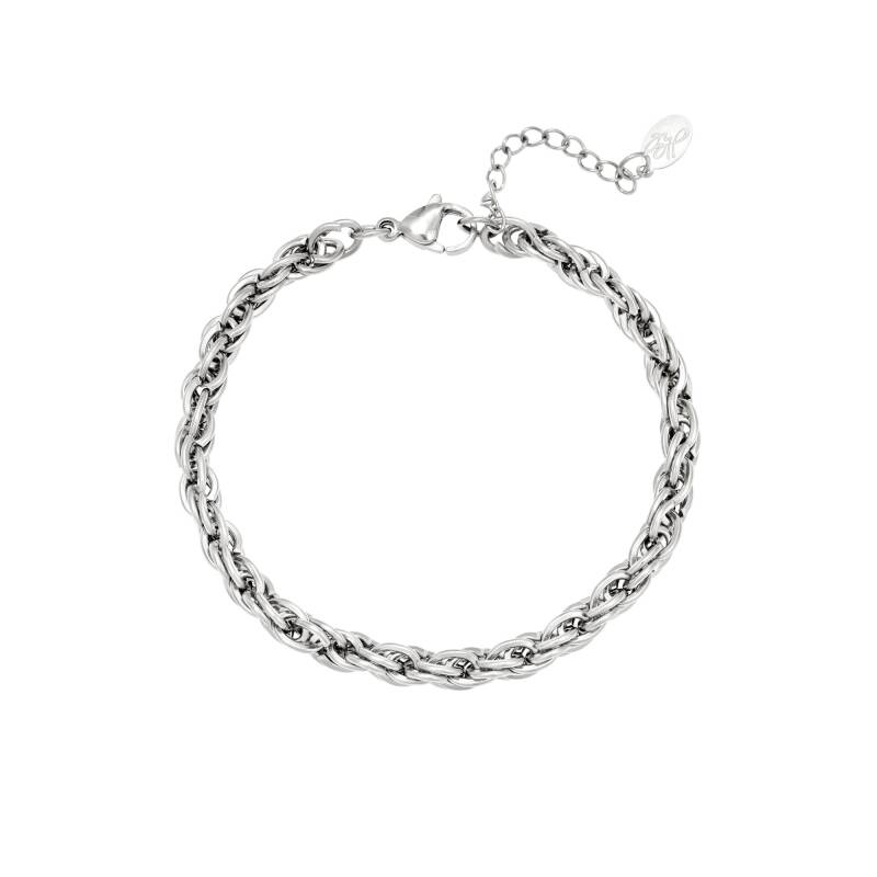 Twisted Chain Bracelet - Silver