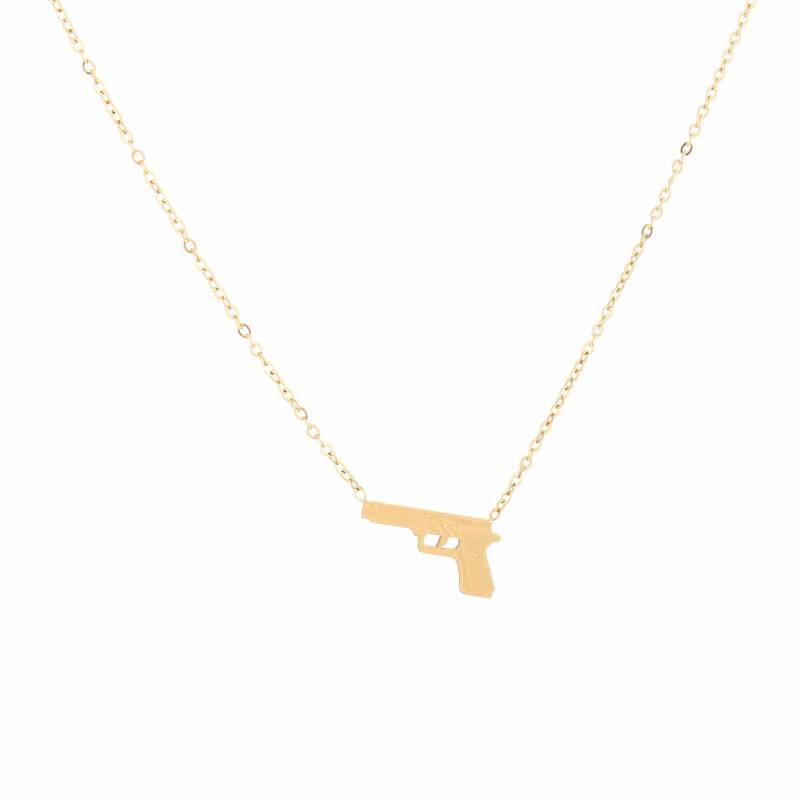 Lovely Gun Necklace - Gold - Sieradenbycelin Sieradenbycelin Sieradenbycelin