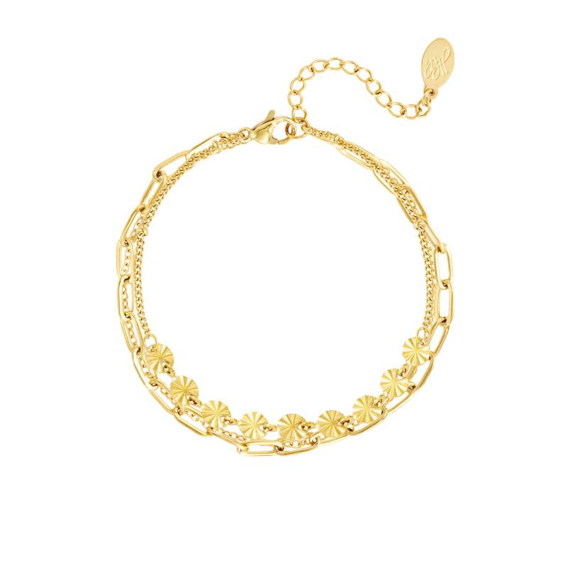 Three Layer Bracelet - Gold