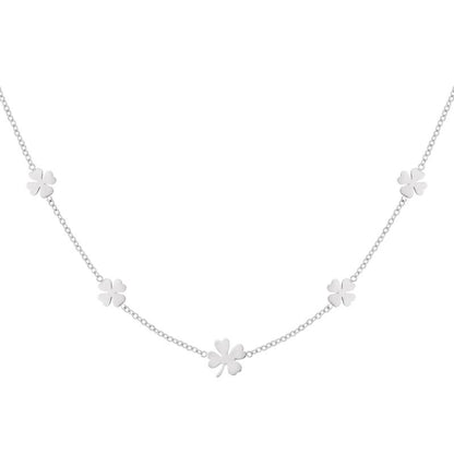 Lucky Clover Necklace - Silver