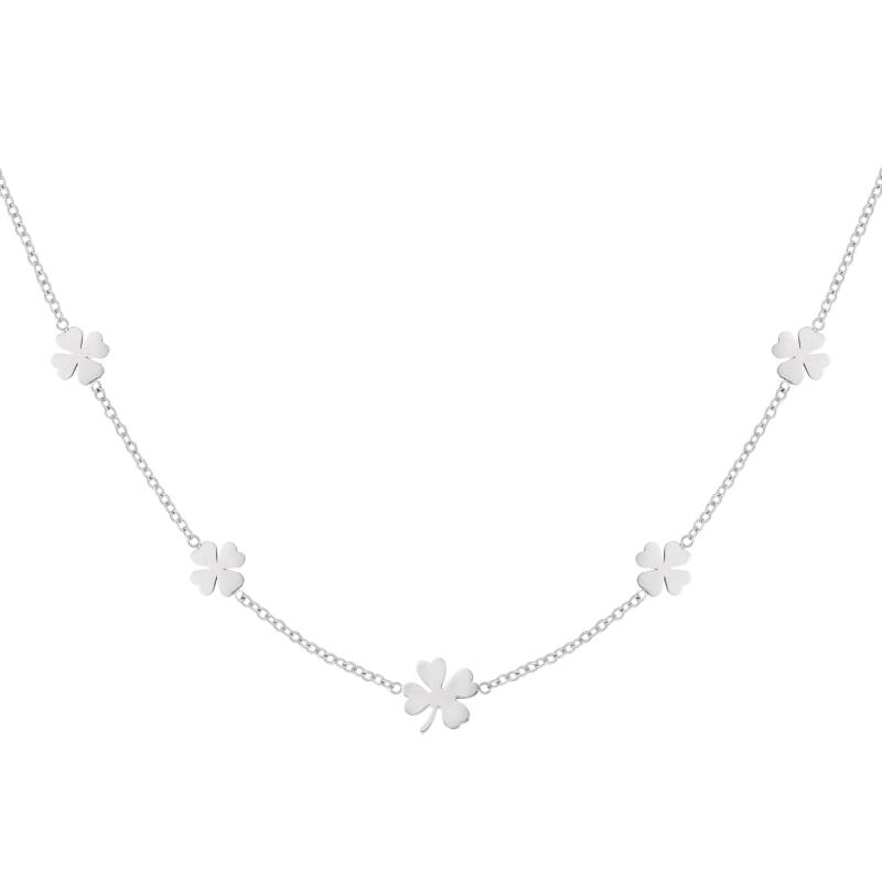 Lucky Clover Necklace - Silver - Sieradenbycelin Sieradenbycelin Sieradenbycelin