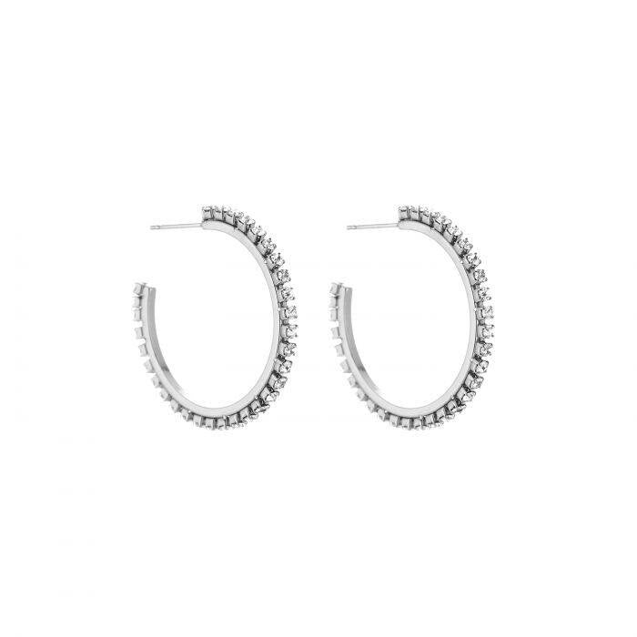 Strassy Earrings - Silver