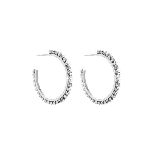 Strassy Earrings - Silver