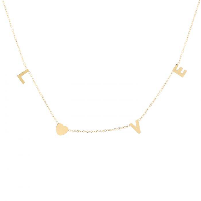 Love Necklace - Gold - Sieradenbycelin Sieradenbycelin Sieradenbycelin