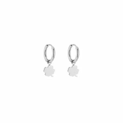 Basic Clover Earrings - Silver