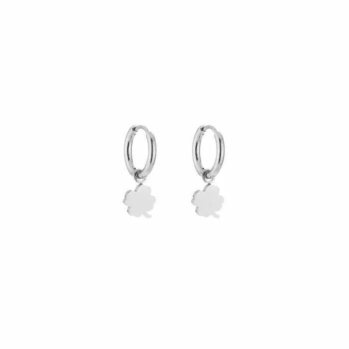 Basic Clover Earrings - Silver - Sieradenbycelin Sieradenbycelin Sieradenbycelin