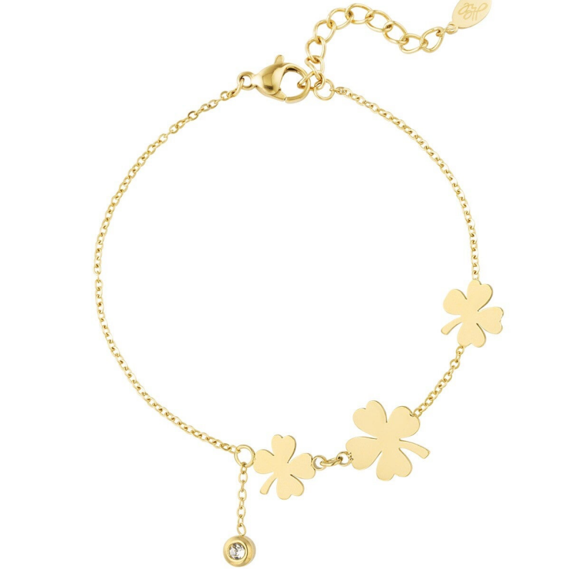 Triple Clover Bracelet - Gold