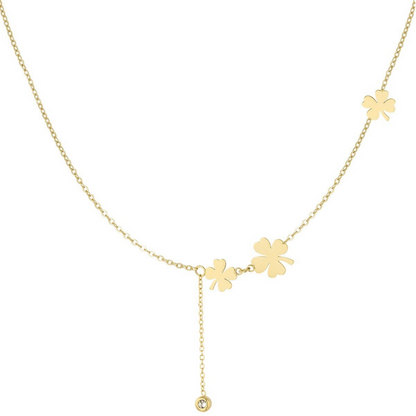 Triple Clover Necklace - Gold