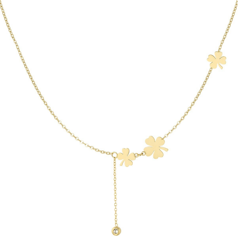 Triple Clover Necklace - Gold