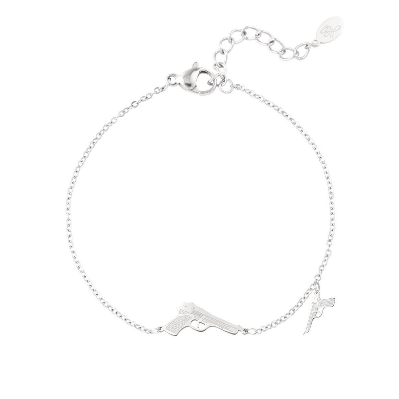 Two Guns Bracelet - Silver