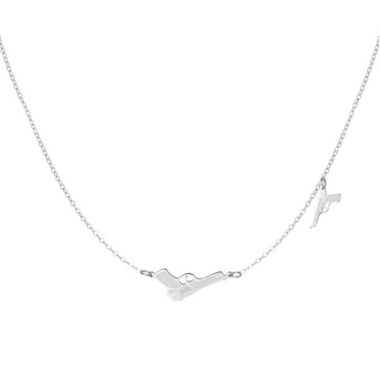 Two Guns Necklace - Silver
