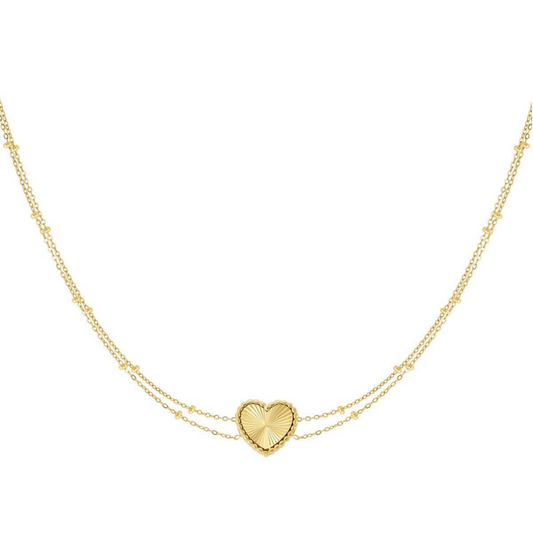 Lianne Heart Necklace - Gold