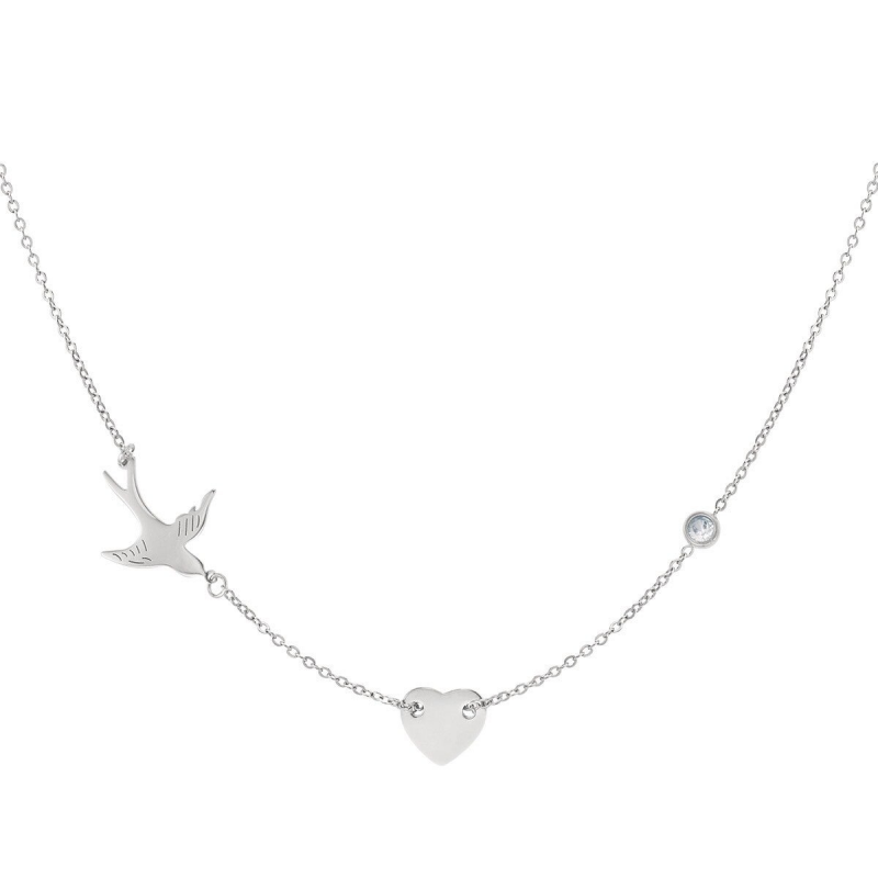 Birdy Necklace - Silver
