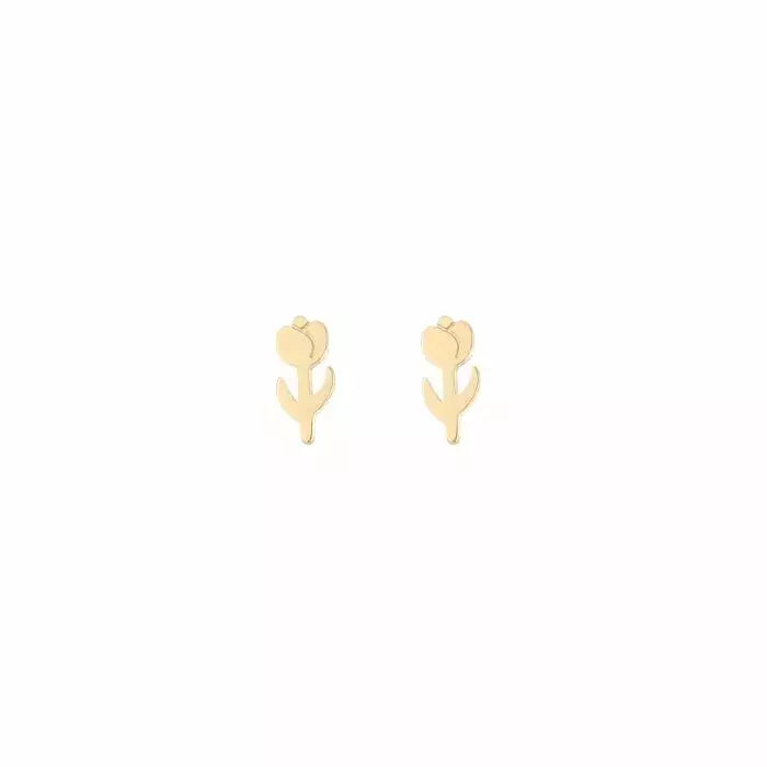 Ear Stud Tulp - Gold - Sieradenbycelin Sieradenbycelin Sieradenbycelin