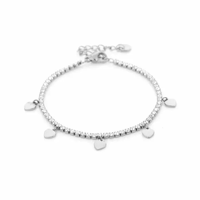 Diamond Love Bracelet - Silver