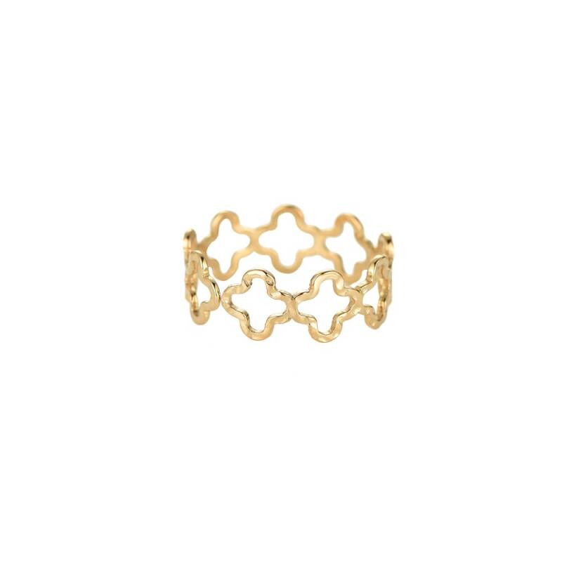 Busy Clover Ring - Gold