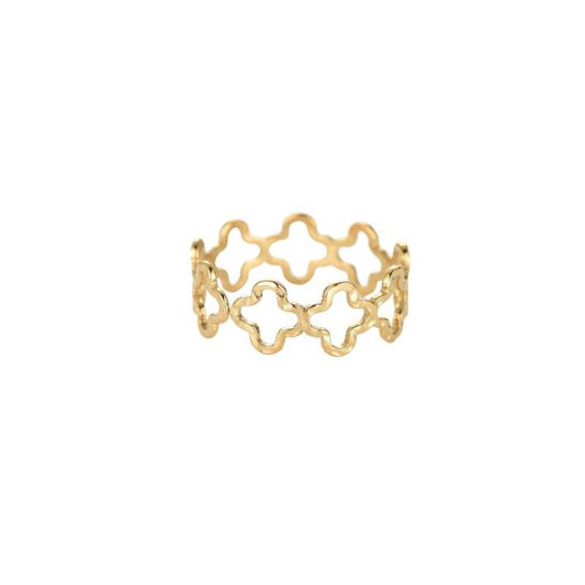 Busy Clover Ring - Gold
