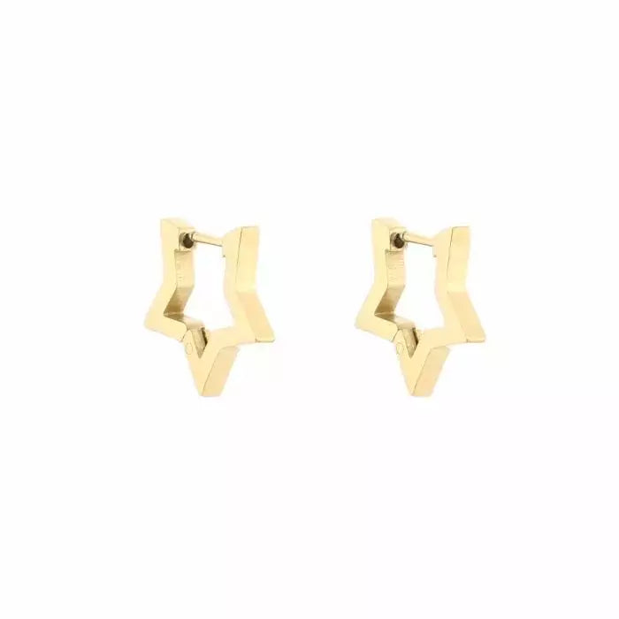 Star Shape Earrings - Gold