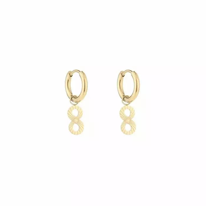 Basic Infinity Earrings - Gold - Sieradenbycelin Sieradenbycelin Sieradenbycelin