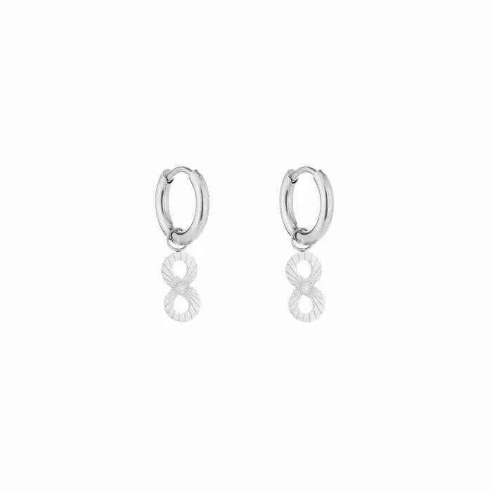 Basic Infinity Earrings - Silver - Sieradenbycelin Sieradenbycelin Sieradenbycelin