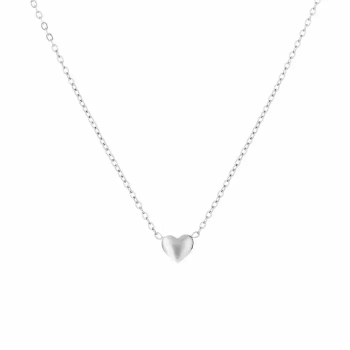 Basic Heart Necklace - Silver
