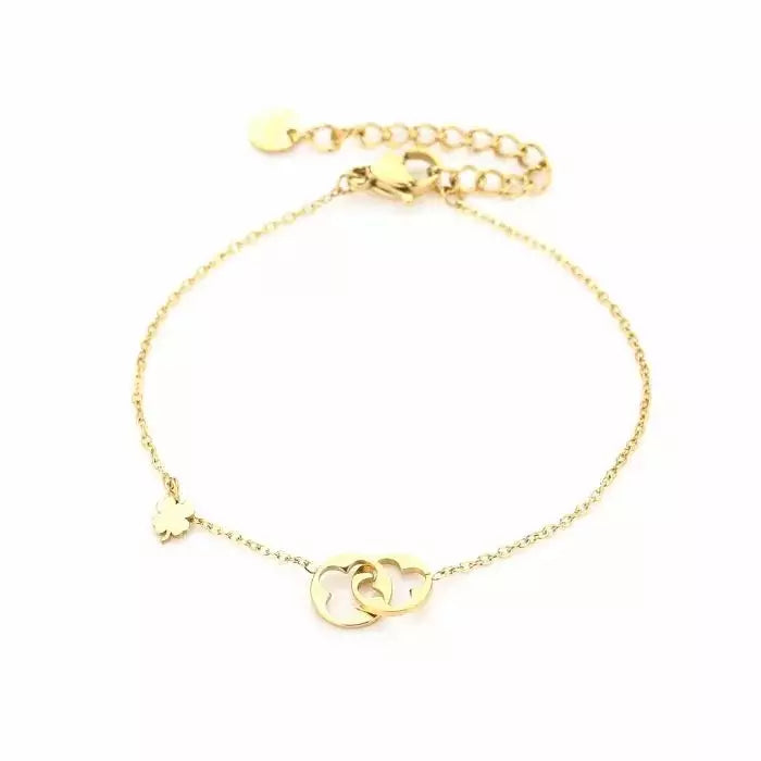 Lucky Clover Bracelet - Gold - Sieradenbycelin Sieradenbycelin Sieradenbycelin