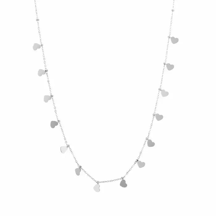Lot Heart Necklace - Silver