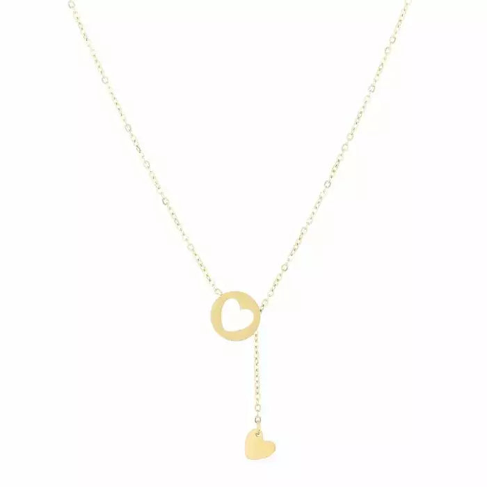 Fall in Love Necklace - Gold