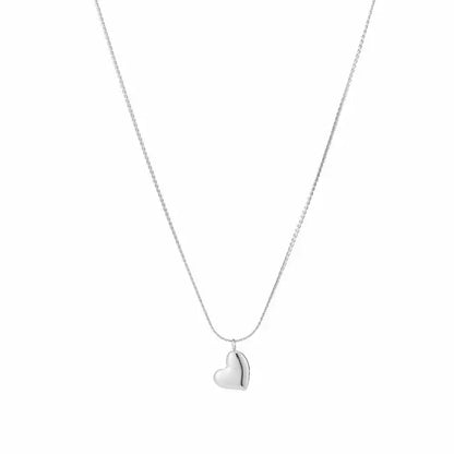 Julia Heart Necklace - Silver