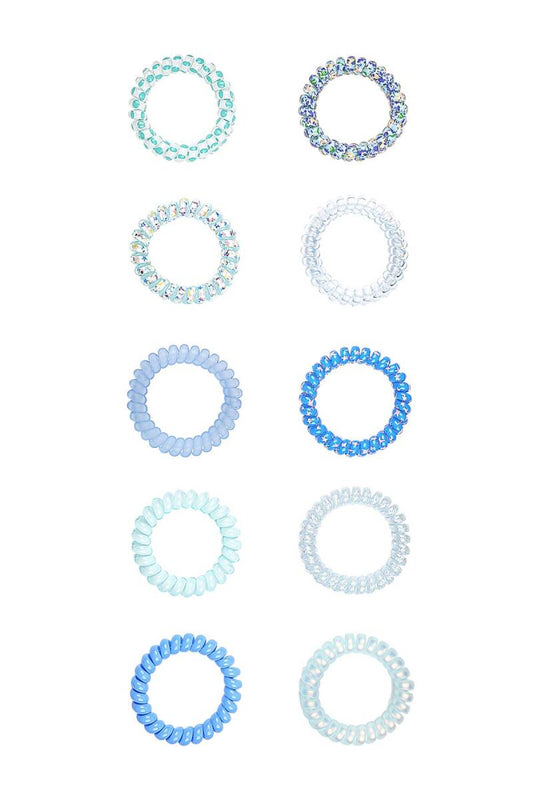 Haarbandjes Box - Blauwe Tinten — 5 stuks