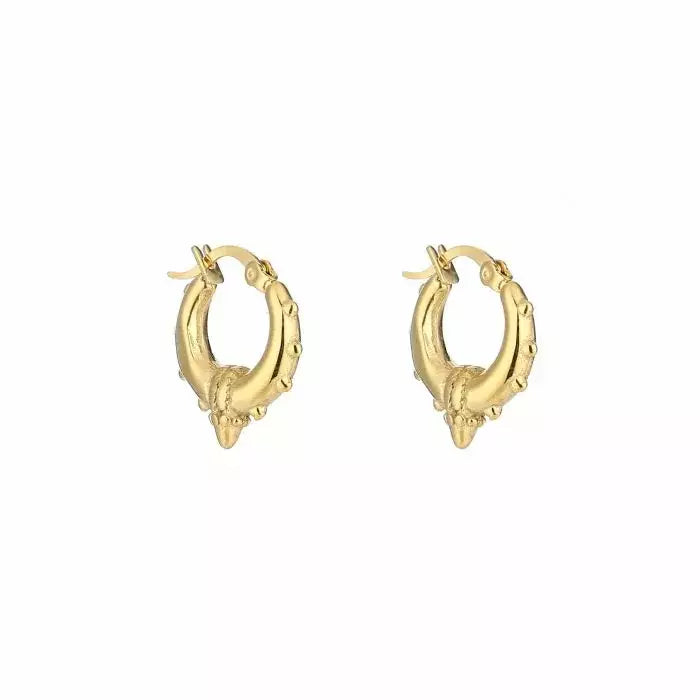 Bali Statement Mini Earrings - Gold - Sieradenbycelin Sieradenbycelin Sieradenbycelin